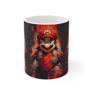 Mario Portrait Custom Ceramic Mug, Mario Super Mug 11oz