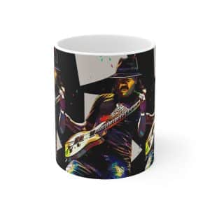 Carlos Santana Art Ceramic Mug – Sip in Musical Harmony, Carlos Santana Art Inspired Ceramic Mug, Company of Carlos Santana Art