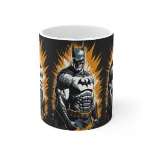 Knight’s Cuppa Joy: Batman-Themed 11oz Ceramic Mug, Brew like Batman, Batman-Inspired Ceramic, Custom Batman Ceramic Coffee Mug