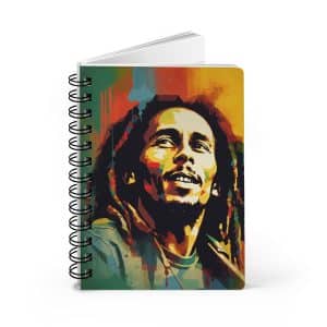 Bob Marley Spiral Bound Journal, Bob Marley Cool Design Notebook, Bob Marley Lined Paper Journal, Bob Marley Dream Diary