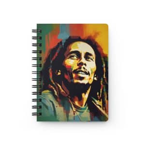 Bob Marley Spiral Bound Journal, Bob Marley Cool Design Notebook, Bob Marley Lined Paper Journal, Bob Marley Dream Diary
