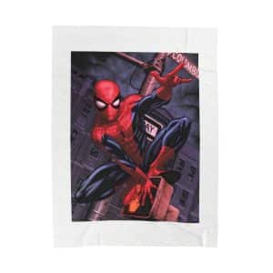 Spiderman Themed Velveteen Plush Blanket, Swing into Comfort with our Spiderman, Snuggle in Spidey Style with this Velveteen Plush Blanket