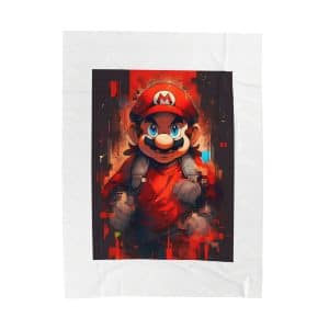 Mario Blanket, Cozy gaming blanket, level up comfort with Mario Portrait, super Blanket