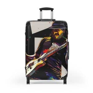 Carlos Santana Art – Premium Travel Suitcases, Guitarist Suitcase, Travel With Style, Carlos Santana Luggage, Carlos Santana Suitcases