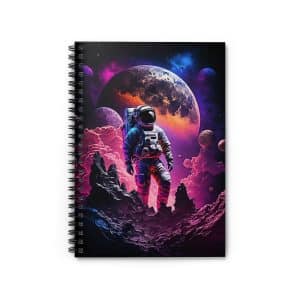 Galactic Explorer’s Ruled Line Spiral Notebook, Spacewalker’s Ruled Line Notepad