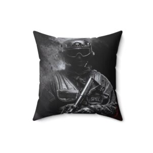 Call of Duty-Inspired Square Pillow for Elite Interior Style