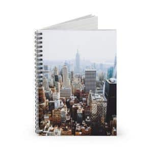 Empire Notes: New York Portrait Spiral Notebook for Skyline-Inspired Everyday Jottings