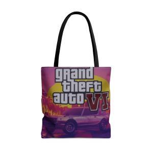 Urban Heist Elegance, GTA 6 Edition Tote Bag for Gamers on the Move, Grand Theft Auto Fashion, Carry Adventures with a Tote Bag
