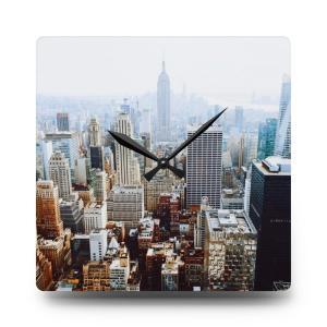 Skyline Elegance: New York Portrait Acrylic Wall Clocks for Timeless Urban Decor, Manhattan Moments, Essence of New York Wall Clock